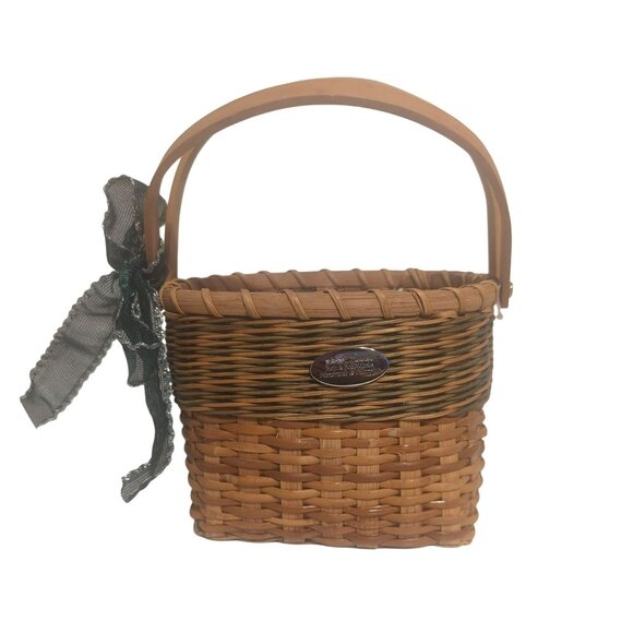 Bath & Body Works Other - Bath & Body Works Handmade & Heartfelt Wicker Basket Green Brown